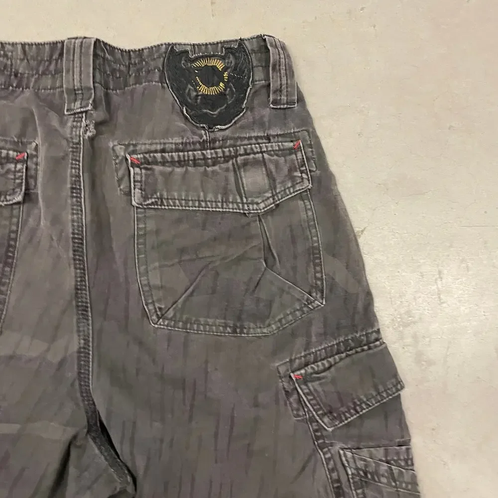 Y2K cargo fox racing shorts 33